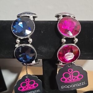 Paparazzi Blue and Pink Gemstone Bracelet